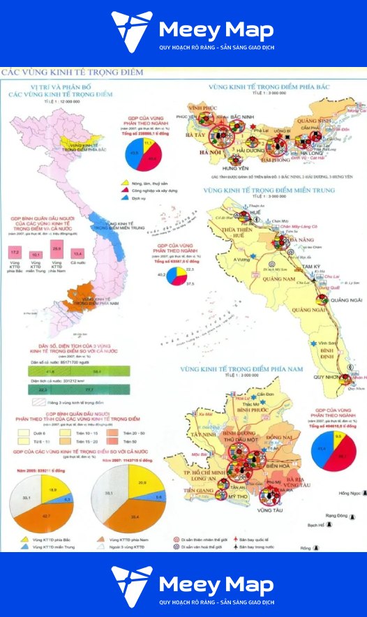 Cac vung kinh te trong diem cua Viet Nam