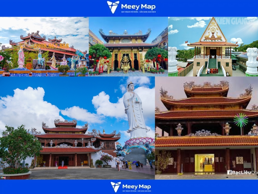 Bản đồ Thị xã Giá Rai, Bạc Liêu| Quy hoạch sử dụng đất 17 Chùa Thiên Trúc