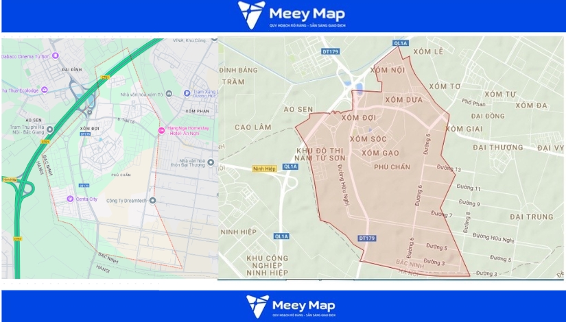 Bản đồ quy hoạch thành phố Từ Sơn,Bắc Ninh| Quy hoạch Sử dụng Đất 9 Phường Hương Mạc, thành phố Từ Sơn