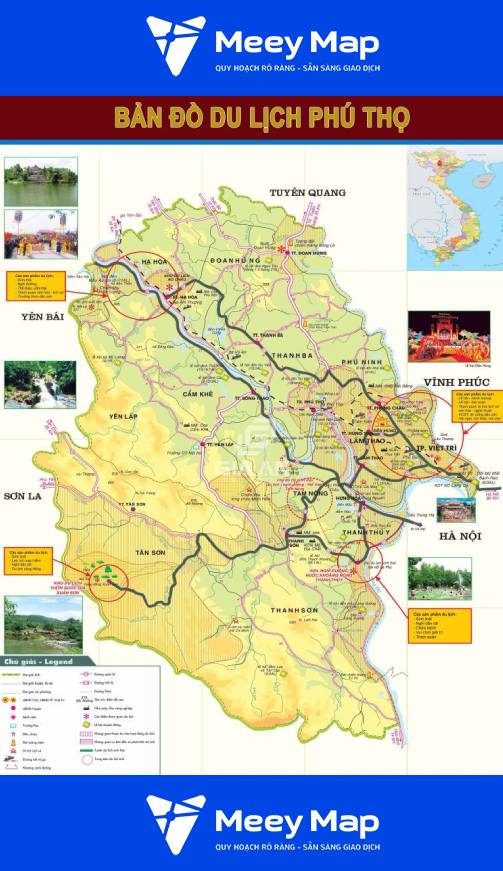 Ban do Du Lich Tinh Phu Tho
