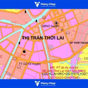 Bản đồ quy hoạch thị trấn Thới Lai