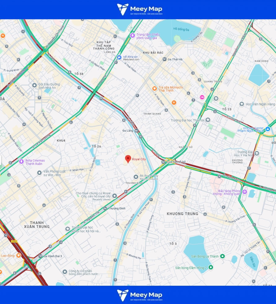 Căn hộ chung cư Vinhomes Royal City, Quận Thanh Xuân 22 Đường phố xung quanh Vinhome Royal City