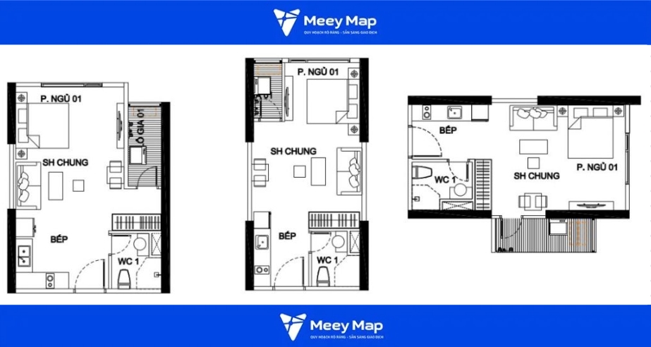Căn hộ chung cư Vinhomes Royal City, Quận Thanh Xuân 3 Mặt bằng căn hộ Studio Royal City