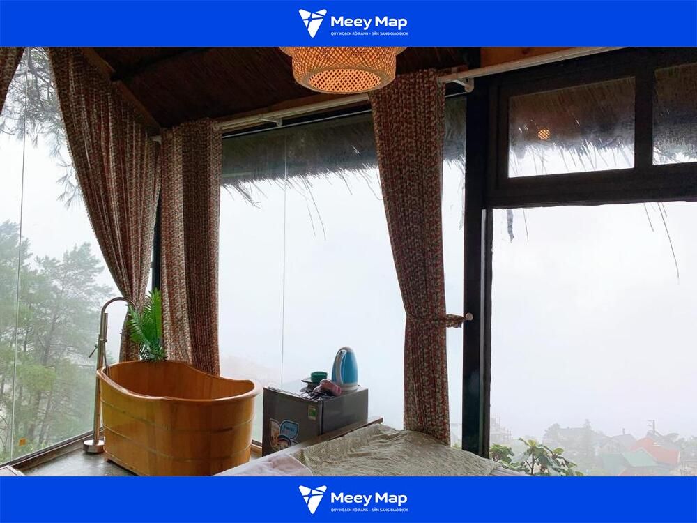 View từ bồn tắm phòng của Poko Ecolodge View từ bồn tắm phòng của Poko Ecolodge