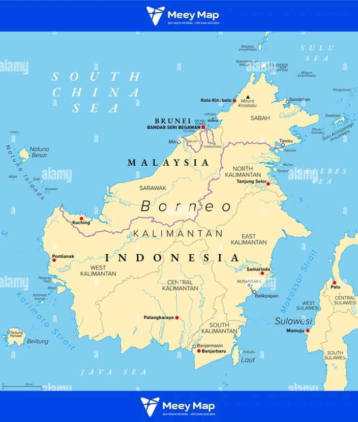 Bản đồ Borneo