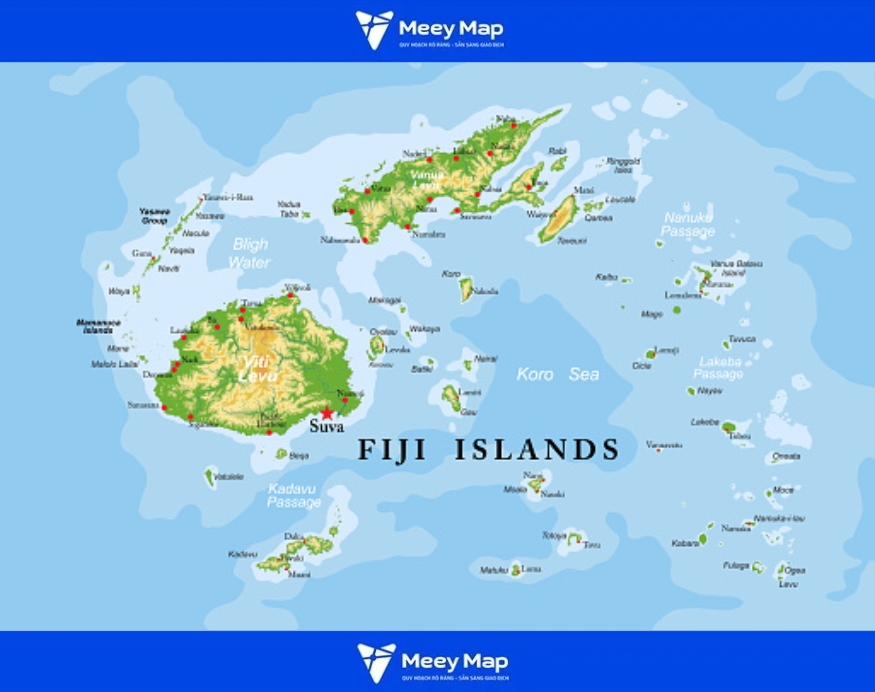 Bản đồ Quần đảo Fiji