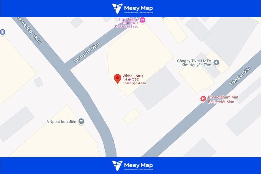 Vị trí của khách sạn là giao điểm giữa 3 tuyến đường Vị trí của khách sạn là giao điểm giữa 3 tuyến đường