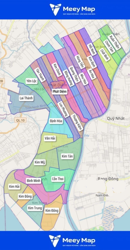 Bản đồ Tỉnh Ninh Bình| Bản đồ du lịch Ninh Bình chi tiết mới nhất 2024 8 Bản đồ huyện Kim Sơn