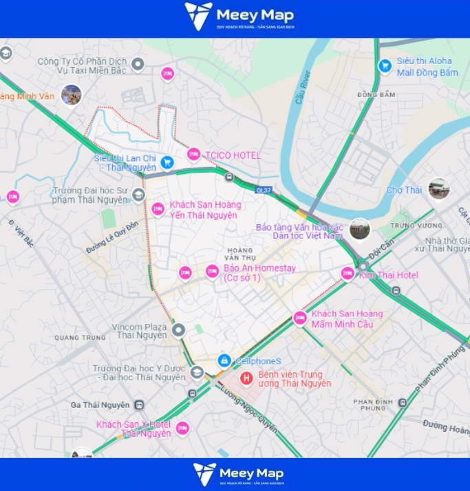 Bản đồ quy hoạch Thành phố Thái Nguyên, Thái Nguyên| Kế hoạch sử dụng đất 11 Bản đồ phường Hoàng Văn Thụ, Thành phố Thái Nguyên