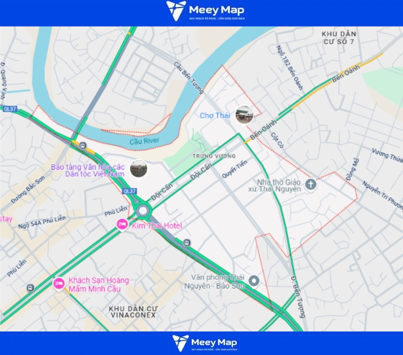 Bản đồ quy hoạch Thành phố Thái Nguyên, Thái Nguyên| Kế hoạch sử dụng đất 25 Bản đồ phường Trưng Vương, Thành phố Thái Nguyên