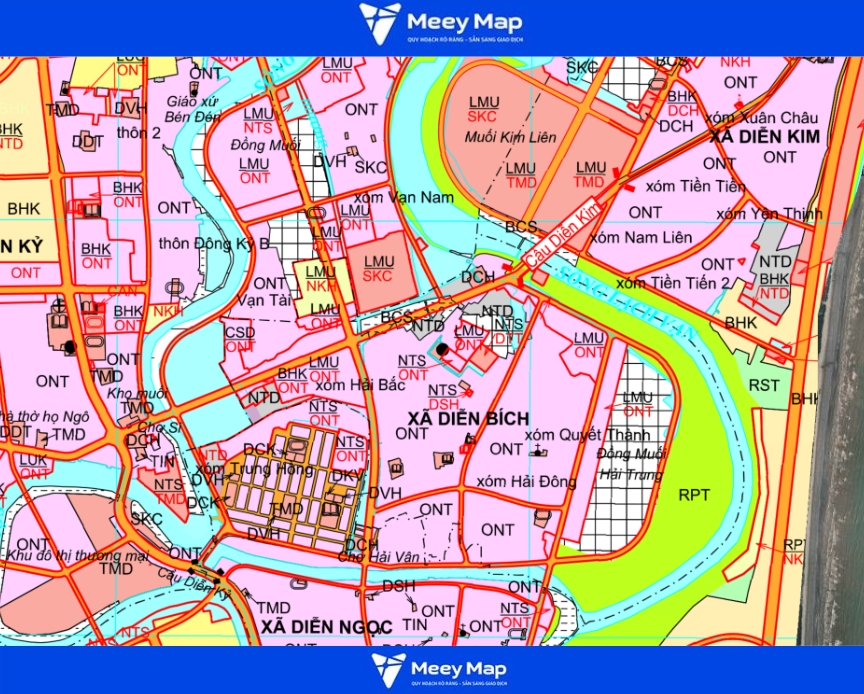 Bản đồ quy hoạch Huyện Diễn Châu, Tỉnh Nghệ An|Kế hoạch Sử dụng Đất 87 Bản đồ quy hoạch Diễn Bích, Diễn Châu