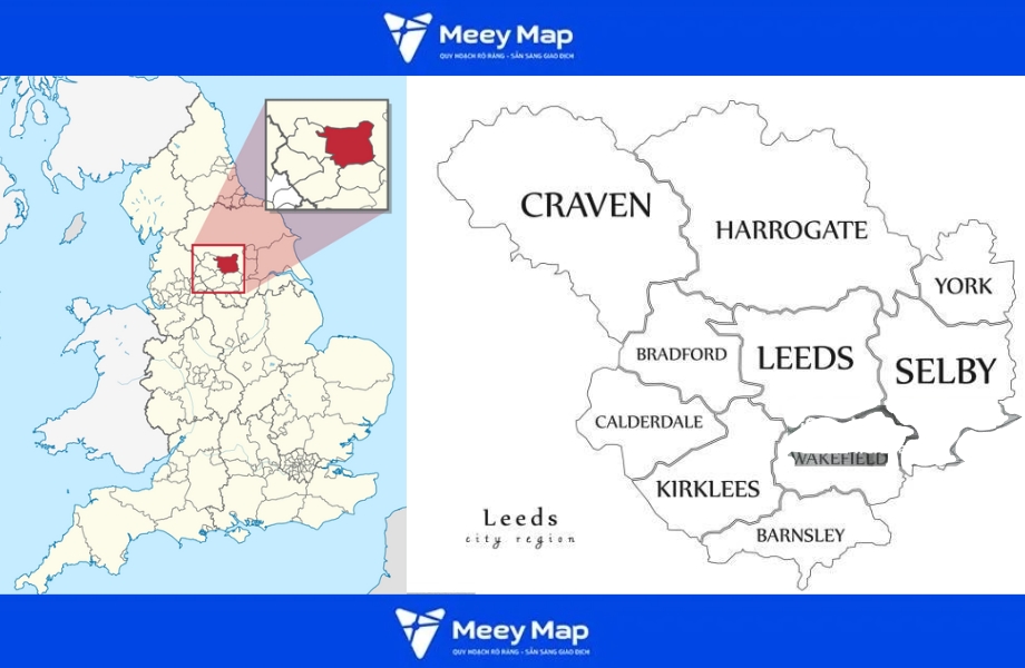 Bản đồ thành phố Leeds