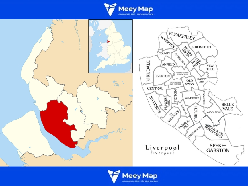 Bản đồ thành phố Liverpool