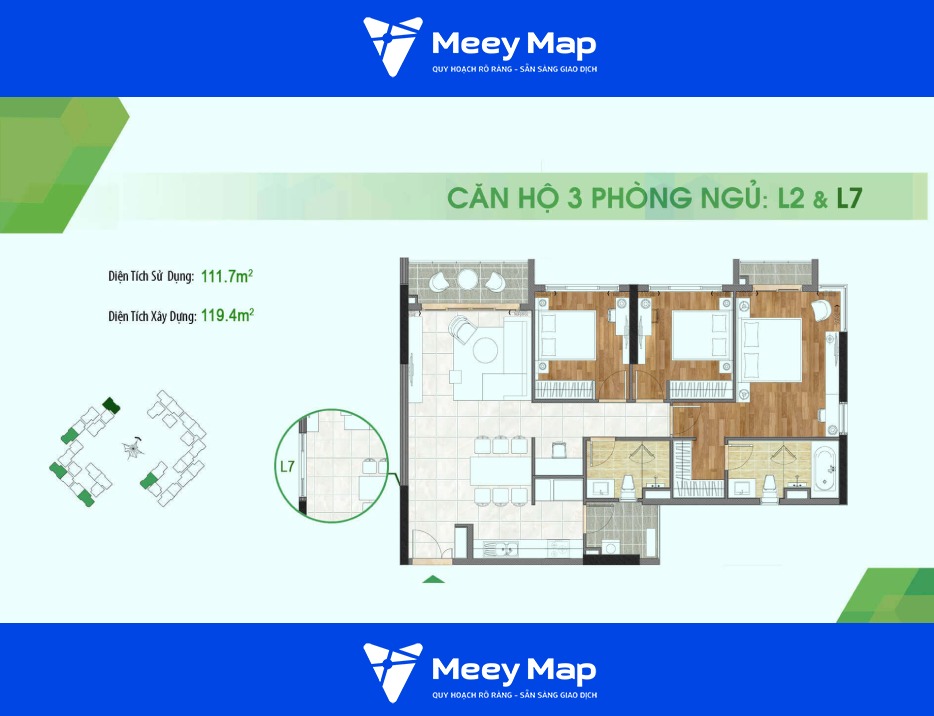 Căn hộ chung cư Sadora Apartment Thành phố Thủ Đức| Cập nhật giá 2024 8 Can ho 3 phong ngu L2 L7