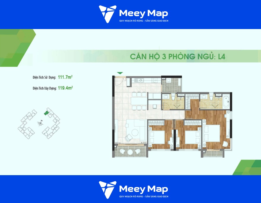 Căn hộ chung cư Sadora Apartment Thành phố Thủ Đức| Cập nhật giá 2024 10 Can ho 3 phong ngu L4