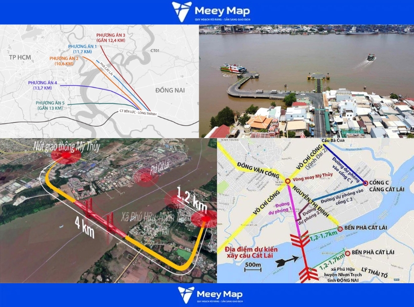 Bản đồ quy hoạch Huyện Nhơn Trạch, Đồng Nai| Kế hoạch quy hoạch Sử dụng Đất 25 Cầu Cát Lái (đang quy hoạch)