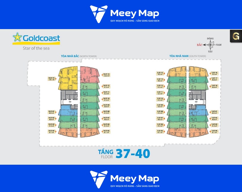 Căn hộ chung cư Gold Coast Nha Trang, Thành phố Nha Trang 6 Mat bang tang 37 40