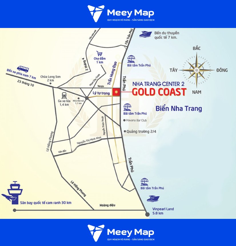 Căn hộ chung cư Gold Coast Nha Trang, Thành phố Nha Trang 2 Vi tri chung cu Gold Coast Nha Trang