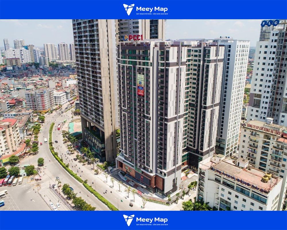 Chung cư nhìn từ trên cao Chung cư nhìn từ trên cao