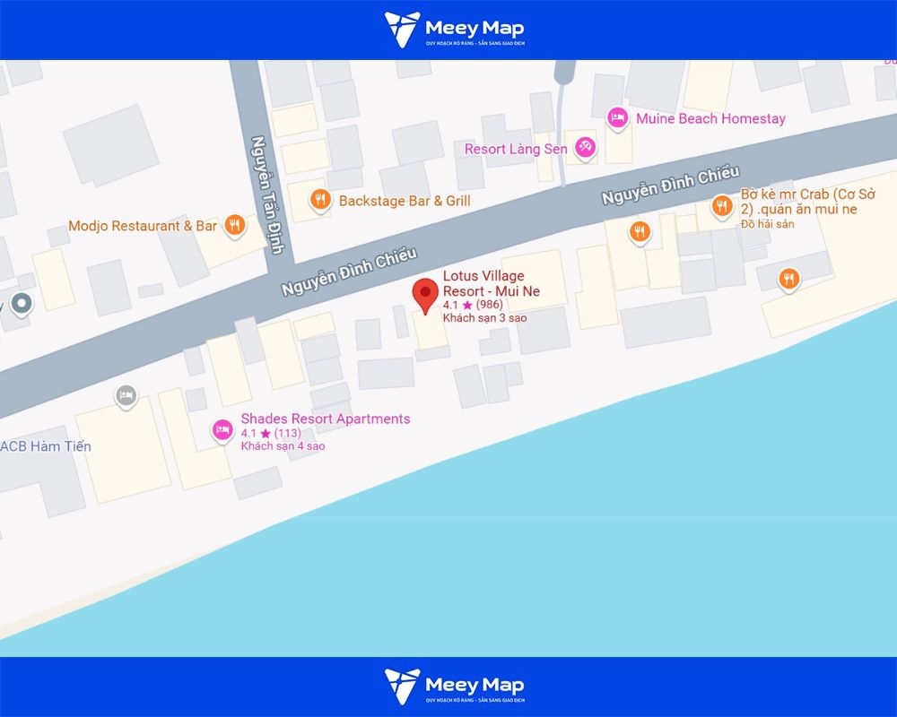 Resort cách trung tâm thành phố khoảng 14km về phía Đông Bắc Resort cách trung tâm thành phố khoảng 14km về phía Đông Bắc