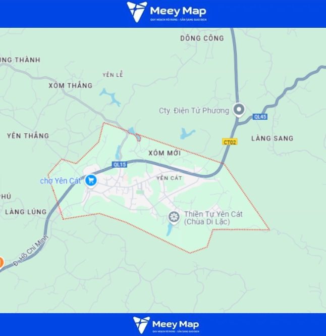 Bản đồ Huyện Như Xuân, Thanh Hóa| Bản đồ quy hoạch sư dụng đất 1 Bản đồ thị trấn Yên Cát, huyện Như Xuân