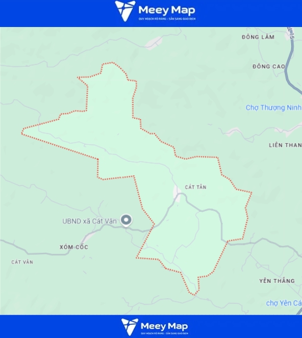 Bản đồ Huyện Như Xuân, Thanh Hóa| Bản đồ quy hoạch sư dụng đất 4 Bản đồ xã Cát Tân, huyện Như Xuân