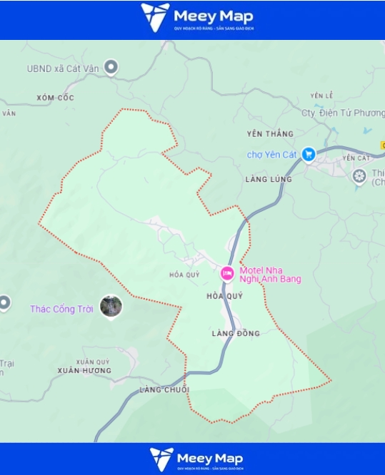 Bản đồ Huyện Như Xuân, Thanh Hóa| Bản đồ quy hoạch sư dụng đất 6 Bản đồ xã Hóa Quỳ, huyện Như Xuân