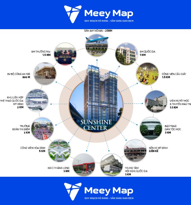 Căn hộ chung cư Sunshine Center, Quận Nam Từ Liêm| Cập nhật giá 2025 20 Tien ich ngoai khu cua Sunshine Center