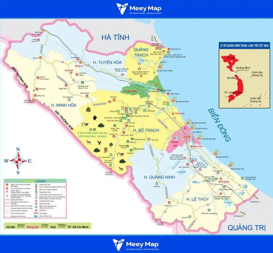 Bản đồ Thành phố Quảng Bình