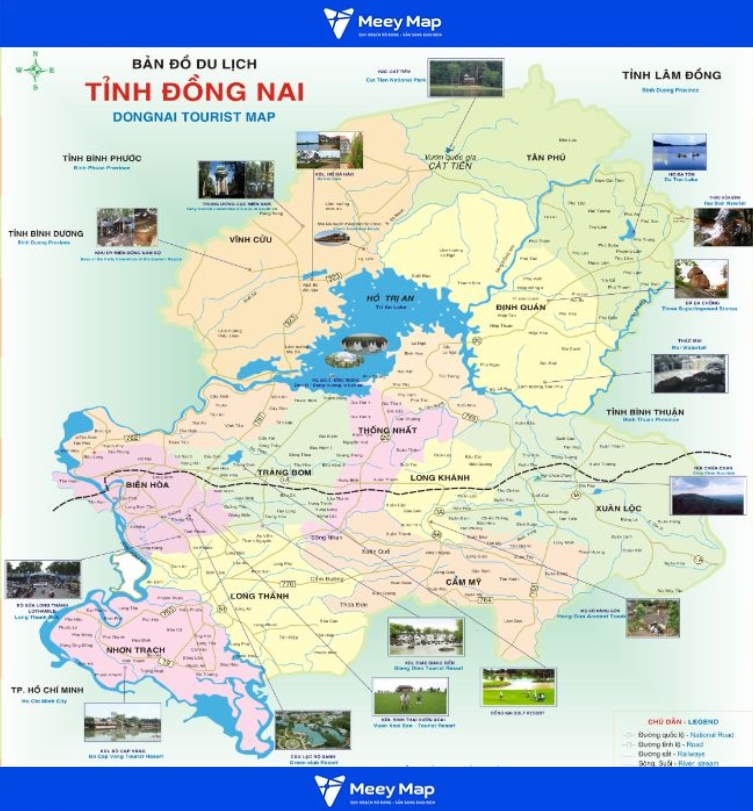 Bản đồ du lịch Đồng Nai