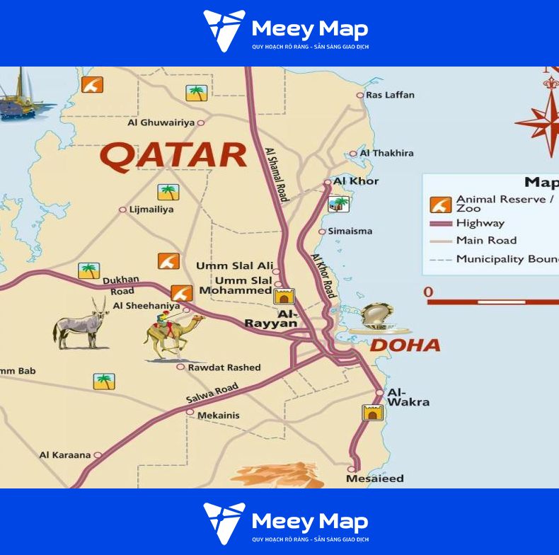 Ban do du lich Qatar
