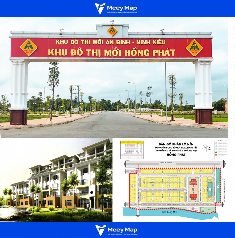 Bản đồ quy hoạch Cần Thơ|Quy hoạch Sử dụng Đất mới nhất 23 Khu dân cư Hồng Phát