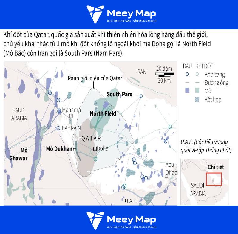 Qatar la quoc gia giau co voi tru luong dau mo lon