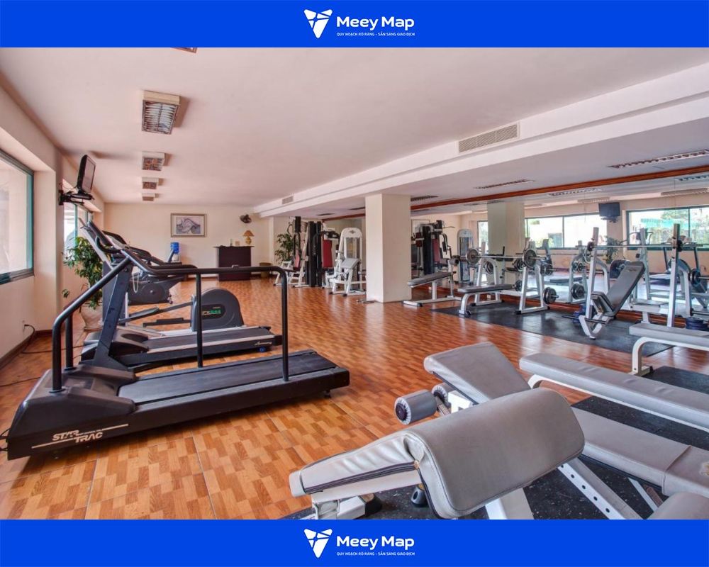 Phòng tập gym của khách sạn có đủ trang thiết bị hiện đại Phòng tập gym của khách sạn có đủ trang thiết bị hiện đại