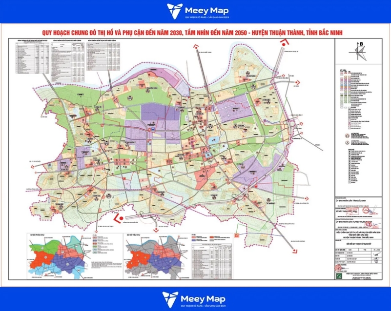Bản đồ Huyện Thuận Thành, Bắc Ninh| Quy hoạch sử dụng đất 2 Bản đồ quy hoạch sử dụng đất huyện Thuận Thành
