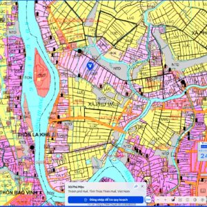 Bản đồ quy hoạch sử dụng đất phường Phú Mậu, TP. Huế đến năm 2030