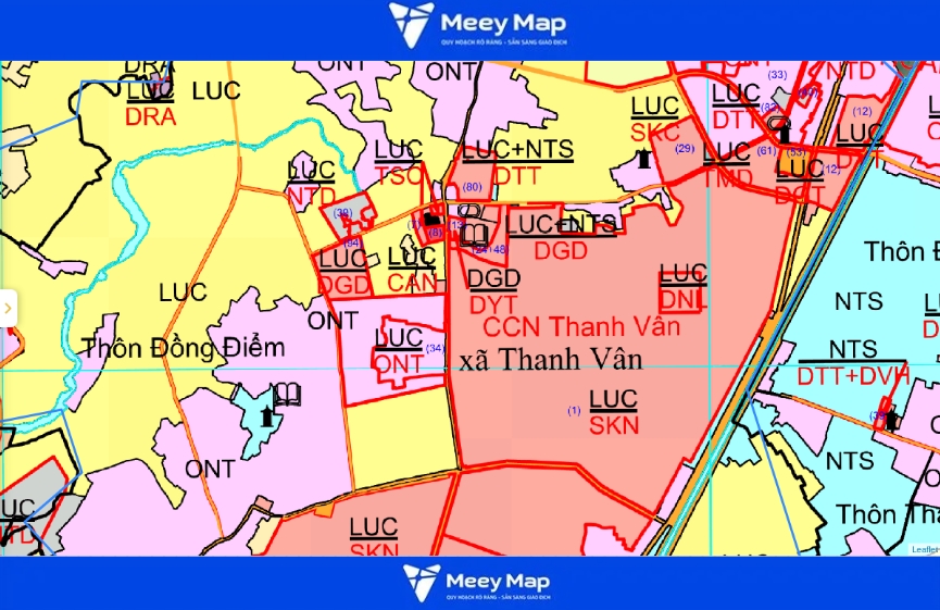Bản Đồ Quy Hoạch Huyện Hiệp Hòa, Bắc Giang Mới Nhất 109 Bản đồ quy hoạch xã Thanh Vân, huyện Hiệp Hòa