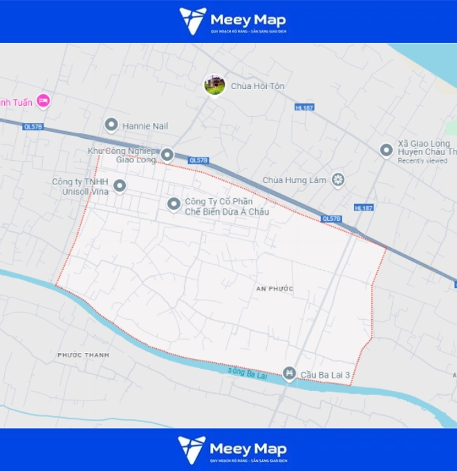 Bản đồ Quy Hoạch Huyện Châu Thành, Bến Tre|Kế hoạch Sử dụng Đất mới nhất 8 Bản đồ xã An Phước, huyện Châu Thành