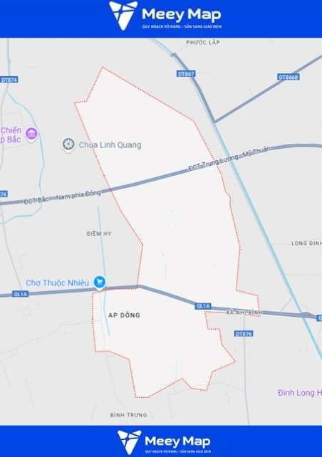 Bản đồ Huyện Châu Thành, Tiền Giang| Quy hoạch Sử dụng Đất 9 Bản đồ xã Nhị Bình, huyện Châu Thành