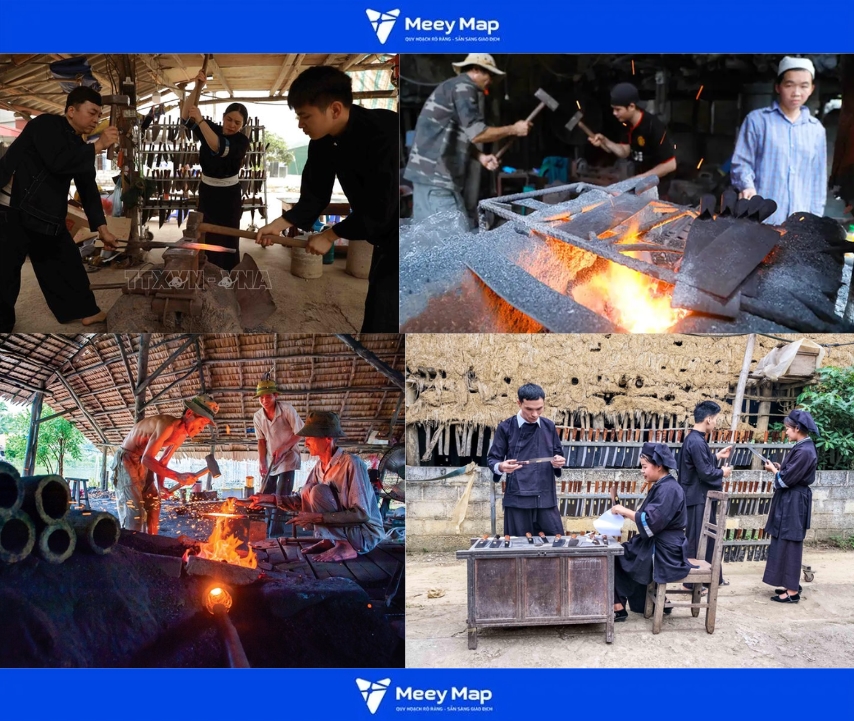 Làng rèn Phúc Sen (huyện Quảng Hòa)