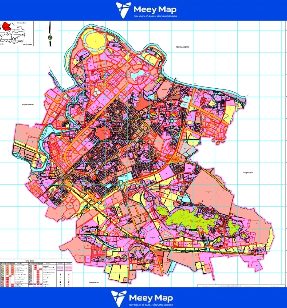 Bản đồ thành phố Bắc Ninh​, tỉnh Bắc Ninh