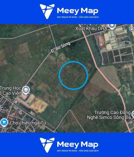 Bản đồ quy hoạch xã Cao Viên, Thanh Oai, Hà Nội 4 Anh thuc dia tren google ve tinh 1