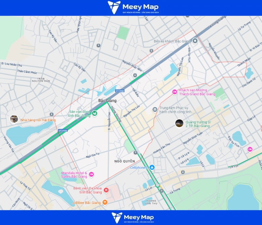Bản đồ Thành phố Bắc Giang, Bắc Giang 10 Bản đồ Phường Ngô Quyền, Thành phố Bắc Giang