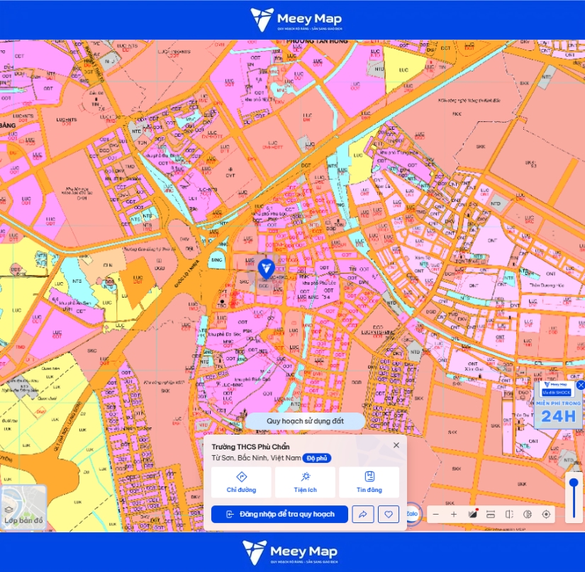 Bản đồ quy hoạch thành phố Từ Sơn, Bắc Ninh| Quy hoạch Sử dụng Đất 49 Bản đồ quy hoạch phường Phù Chẩn, thành phố Từ Sơn