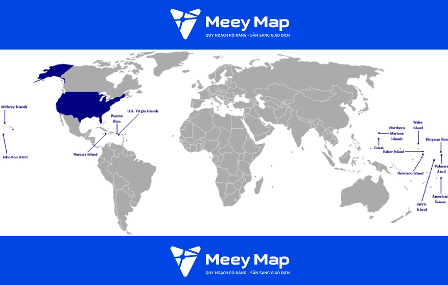 Bản Đồ Nước Mỹ Đầy Đủ Chi Tiết 2025 đủ 50 Bang Hoa Kỳ 196 Cac vung quoc hai cua Hoa Ky