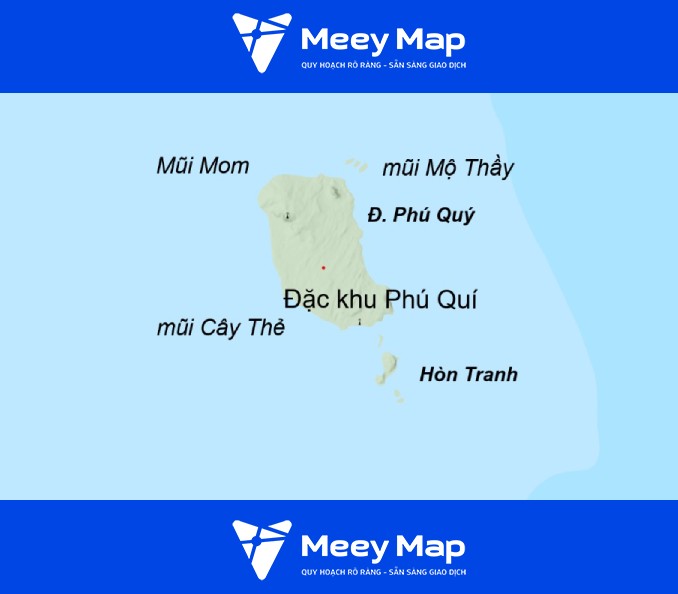 Bản đồ hành chính Tỉnh Lâm Đồng khổ lớn phóng to 35 Dac khu Phu Quy cua tinh Lam Dong