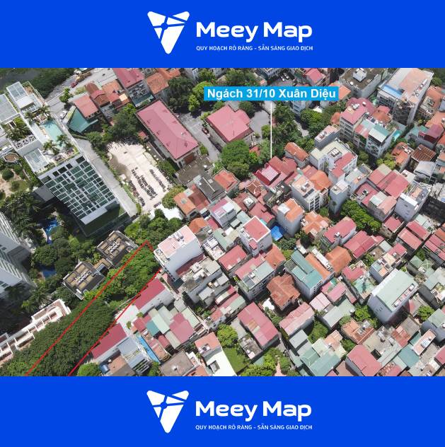 Bản đồ quy hoạch phường Quảng An, Tây Hồ, Hà Nội 36 Doan cuoi giao voi duong quy hoach o cuoi ngach 31 10 Xuan Dieu