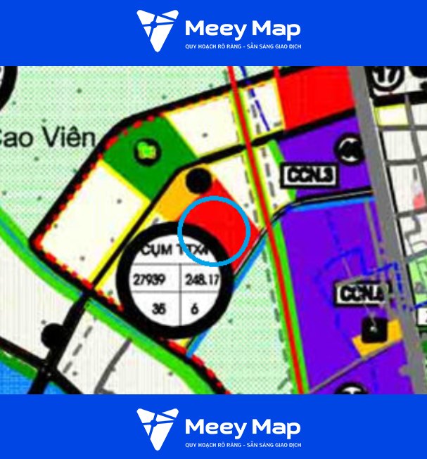 Bản đồ quy hoạch xã Cao Viên, Thanh Oai, Hà Nội 3 Mot so khu dat dinh quy hoach cua xa Cao Vien tren ban do quy hoach chung xay dung huyen Thanh Oai den nam 2030