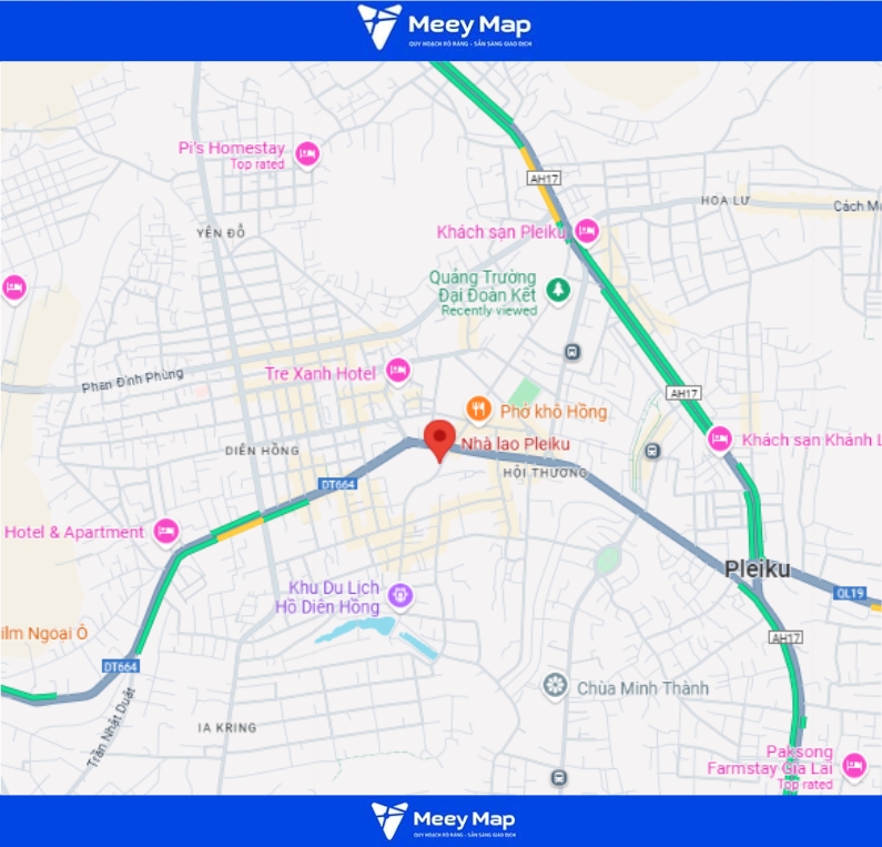 Bản đồ quy hoạch Thành phố Pleiku, Gia Lai| Kế hoạch sử dụng đất 38 Nhà tù Pleiku, Thành phố Pleiku