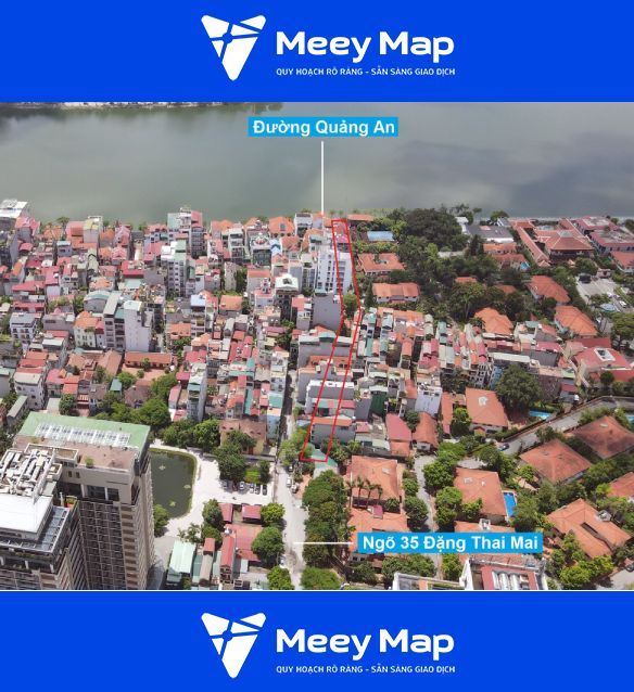 Bản đồ quy hoạch phường Quảng An, Tây Hồ, Hà Nội 41 Toan canh tuyen duong se mo theo quy hoach tren thuc te 2
